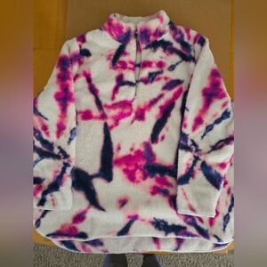 Livi Active Pink and Black Tie-Dye Cardigan